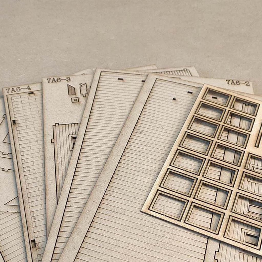 1/72 House Building Models, Educational Tools for Diorama Layouts