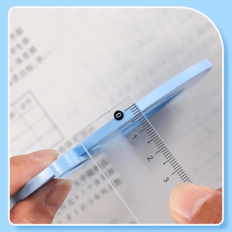360-degree Movable Protractor Mathematical Angle Drawing Tool Geometric Angle Demonstration Movable Ruler