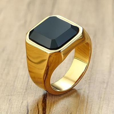 Europäische und Amerikanische Intarsienringe Herren Hand Schmuck