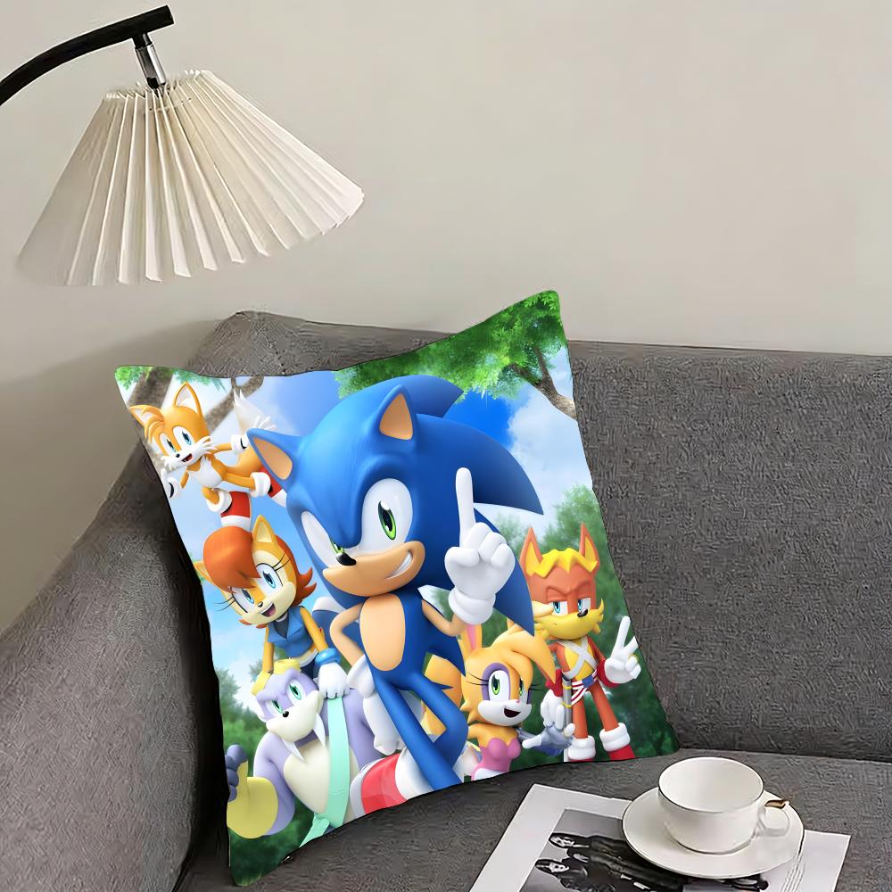 

SSonic Cartoon Cushion Cover Pillowcase Ultra Soft Skin Friendly Fabric Cloud Like Comfort Concealed Zipper 30x30cm