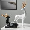 Artistic Home Decor Geometric Deer Figurine Nordic Living Room Tabletop Ornament Minimalism Cute Animal Statuette Resin Crafts
