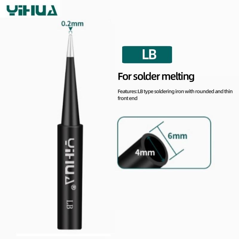 YIHUA 900M Series Soldering Iron Tips K I IS Pure Copper Lead-Free Replacement for 936 939 907 Solder Station Handle Accessories