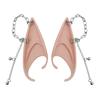 1pair Latex False Ears Cross Ear Cuff Jewelry Creative Elf Ears  Cosplay Accessories