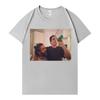 Lustiges Pedro Pascal und sein Freund Lässiges Mode T-Shirt Unisex Rundhals T-Shirts Lockeres Baumwolle Y2K Übergroßes Kurzarm T-Shirt
