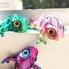 Stampa 3D Figure Camaleonte Articolazioni Mobili Giocattolo Fidget Modello Animale Cartone Animato Giocattoli Ornamento da Scrivania Giocattolo Per Bambini Adulti Regalo di Compleanno per Bambini Festa