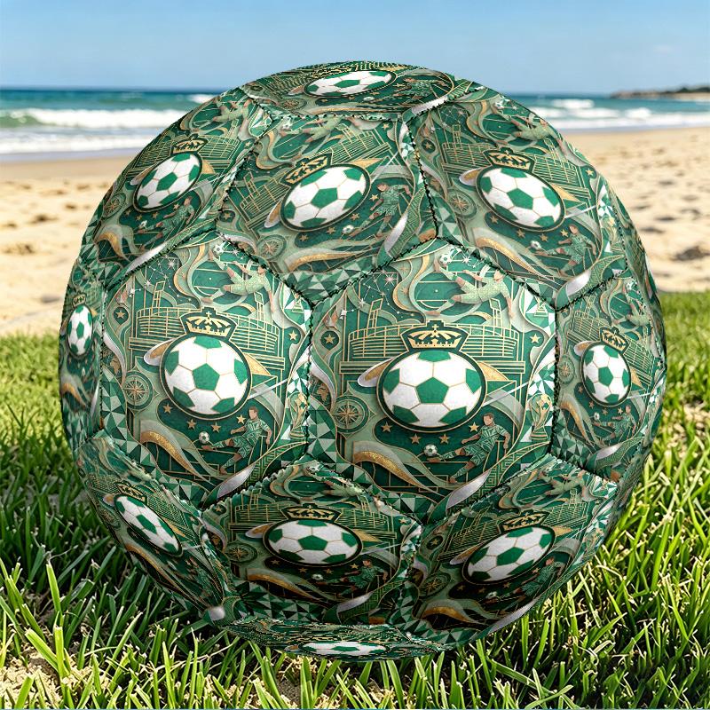 Club Santos Laguna Print Size 5 Soccer Ball, PU Wear Resistant Football for Match Training and Daily Practice, Birthday Gift for Soccer Fans