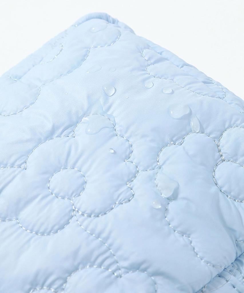 Ninon Ninon Pouch, LargeSmall, Makeup Pouch, Mini Pouch, Stylish, Mini, Large Capacity, Nylon, Floral Quilting, Plump, Square, Casual, Commuting,