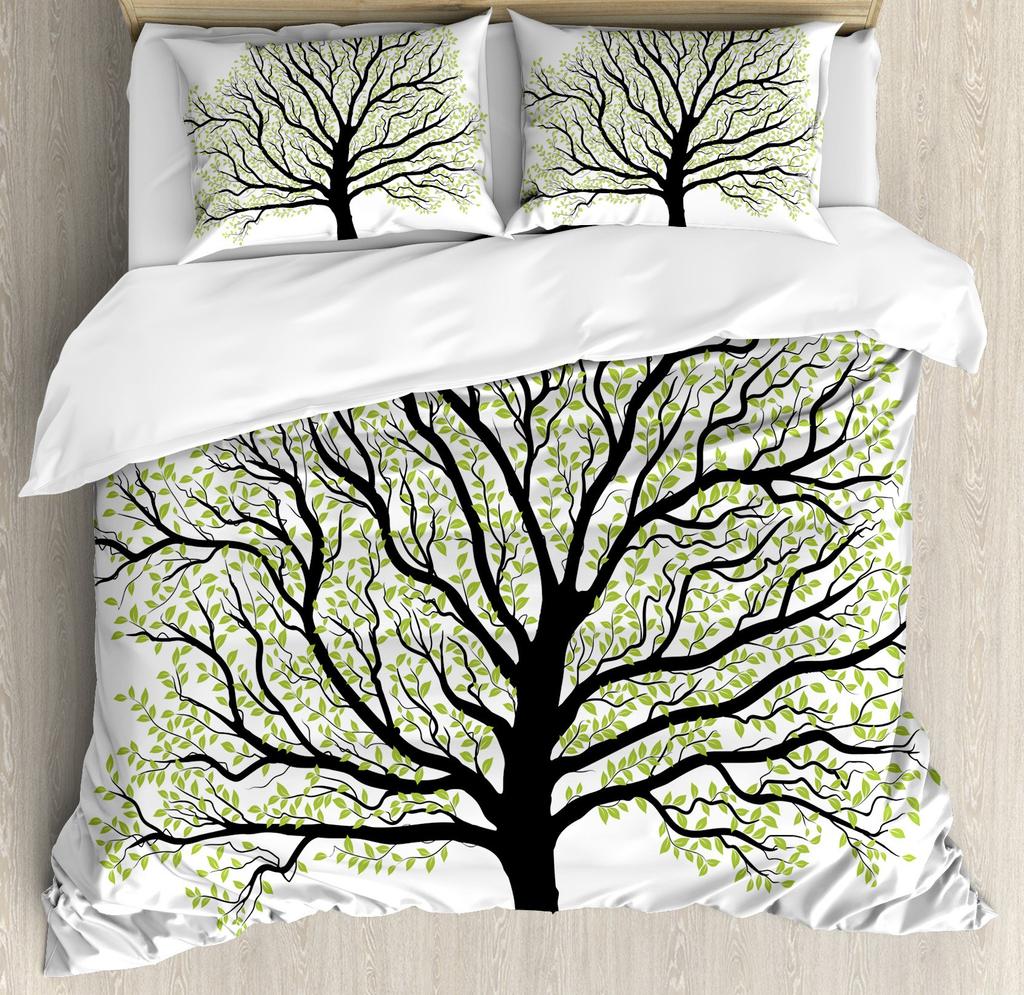 Sun And Moon Duvet Cover Black And White Bedding Soft Tree Of Life All Galaxy Stars Mandala Tribal Quilt Cover Decor For Women