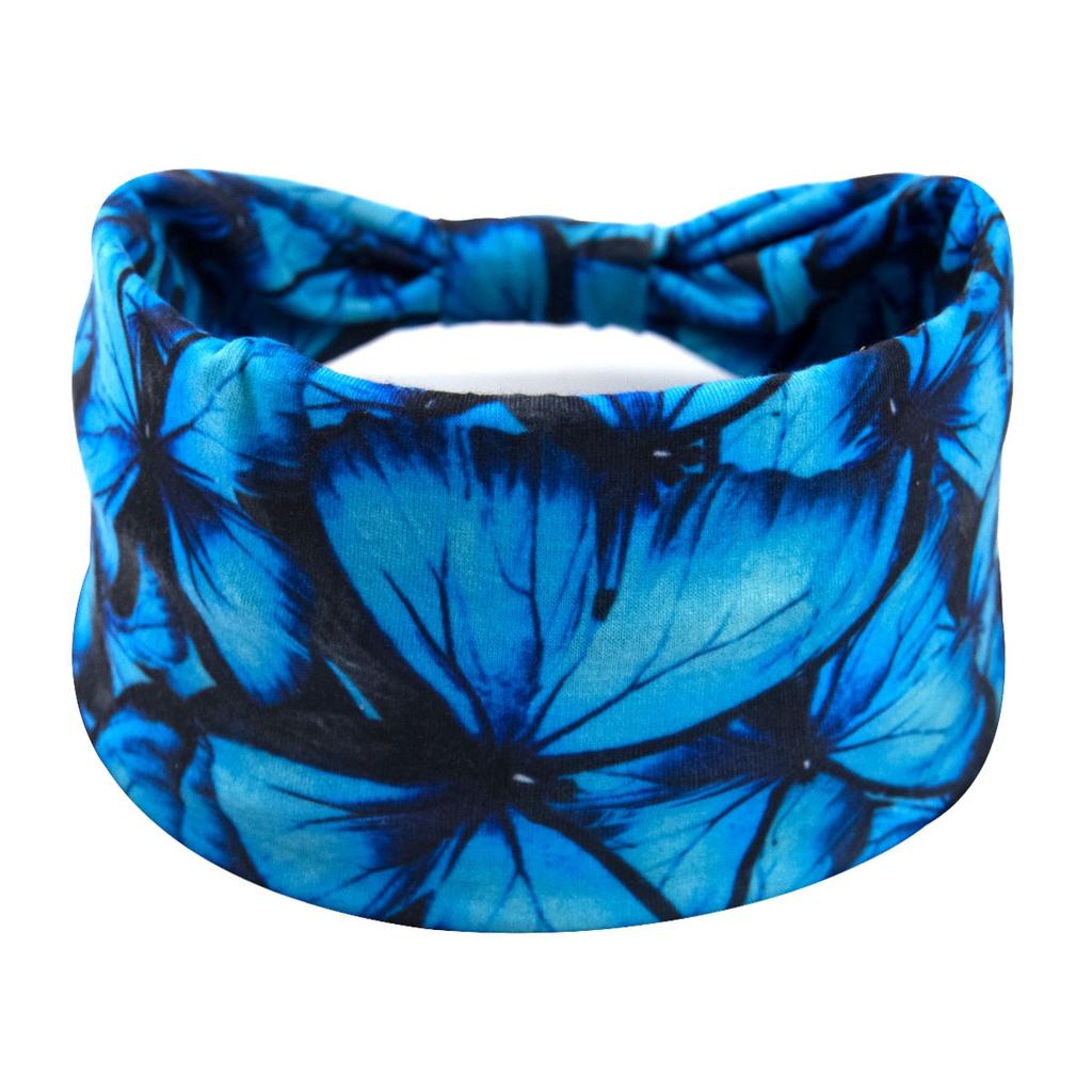 Bohemian Cashew Yoga Übung Stirnband Anti Schweiß und Feuchtigkeit Absorbieren Elastische Baumwolle Stirnband Knoten Stirnband