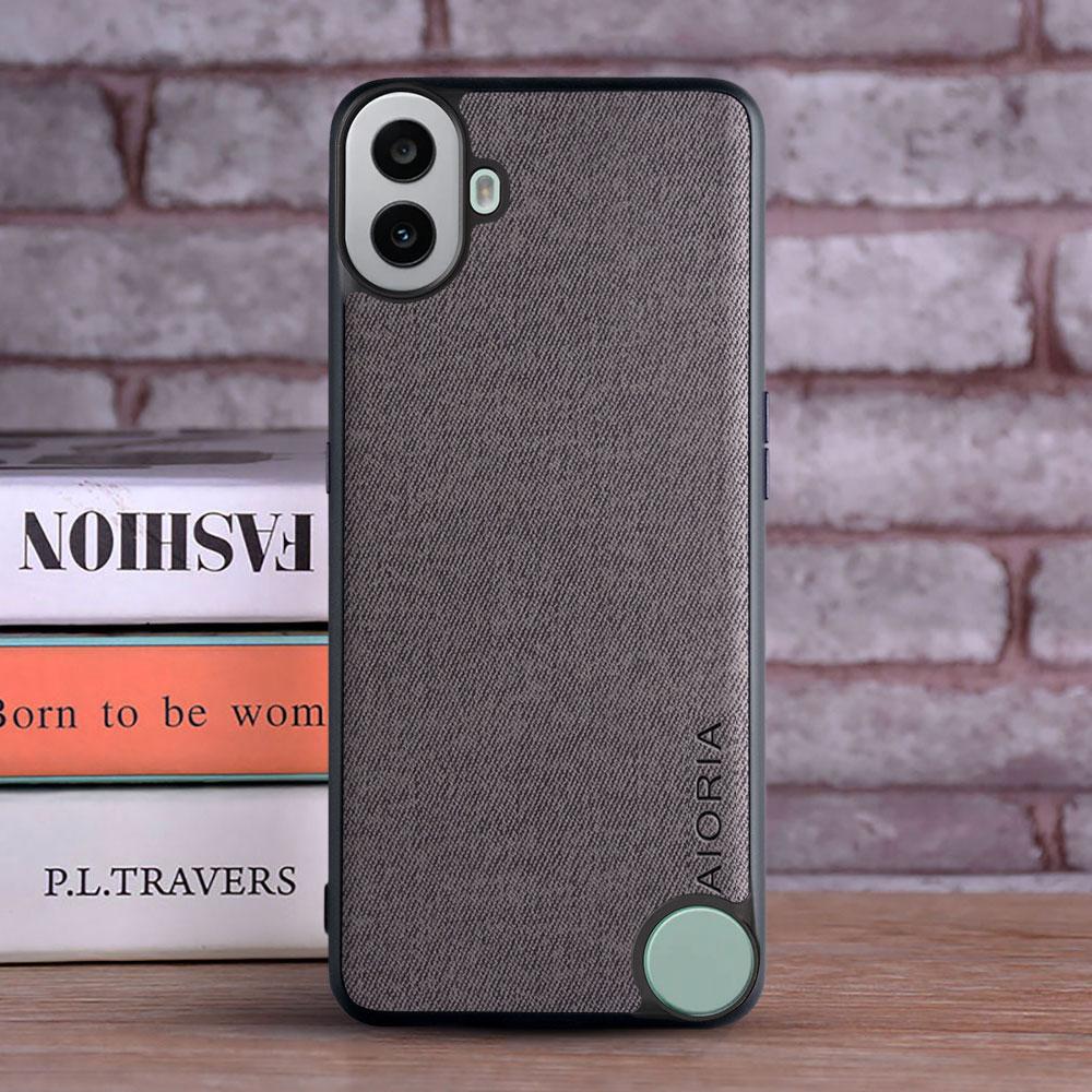 Textile Leather Case for Nothing CMF PHONE 1 soft TPU with back hard PC material protection cover for nothing CMF PHONE 1 Case Nothing CMF PHONE 1
