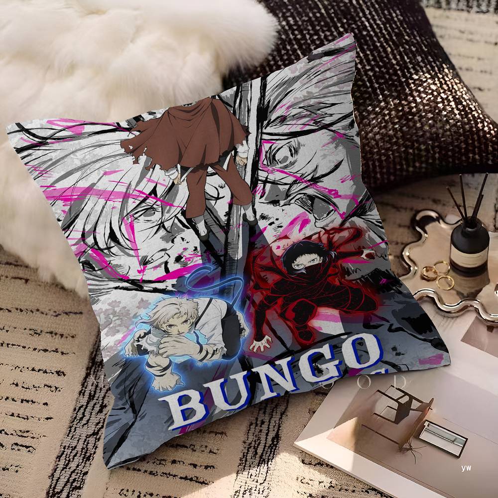 Anime Bungo Stray Dogs pillow cover sofa cushion cover home room decoration children gift