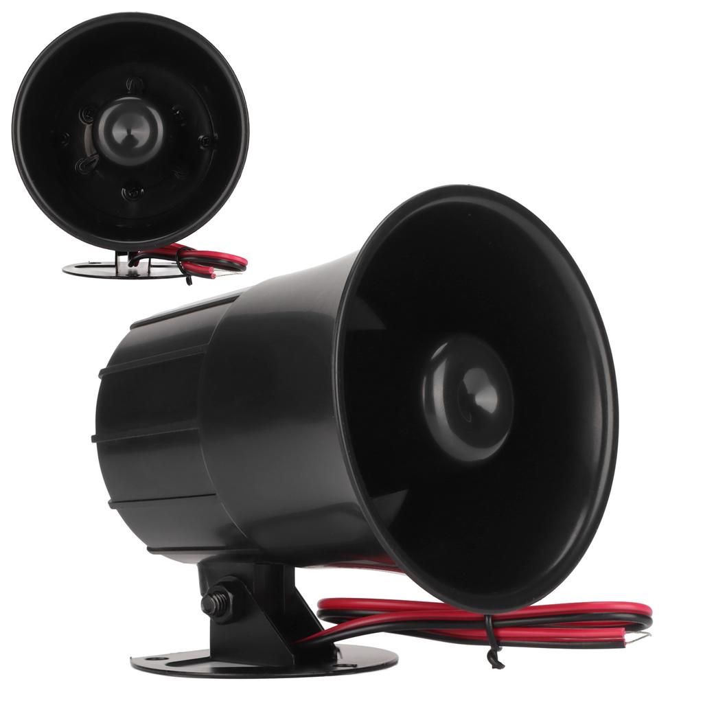 15W Hochdezibel Sirenenhorn Verkabelt Garten Einbruchmelder Horn Alarmsystem Sirene DC6?12V