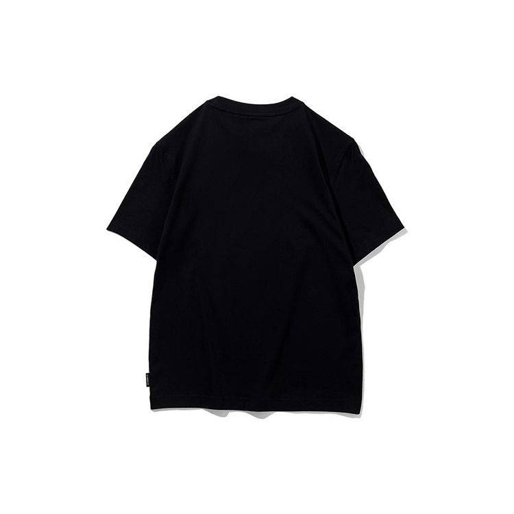 Li Ning SS22 Brand Logo Solid Color Loose Fit Round Neck Short Sleeve T-Shirt Unisex T-Shirt Black AHSS847-2
