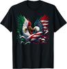 Amerika Mexico Vlag Vintage Mexicaanse Wortels Amerikaans T-shirt, Unisex Tee