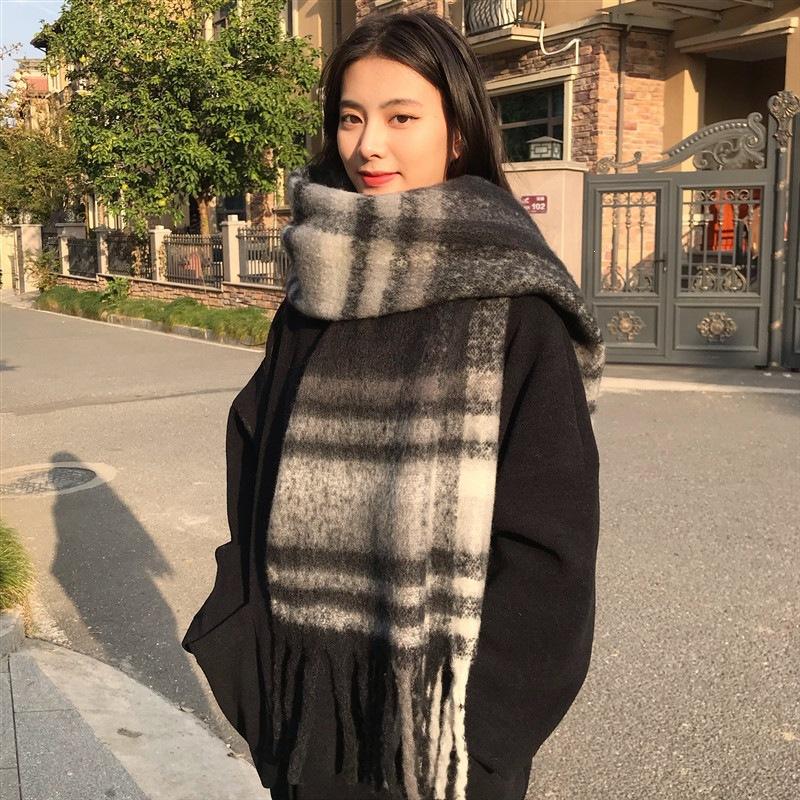New Mohair Maillard Scarf Autumn and Winter Korean Premium Versatile Imitation Cashmere Warm Shawl