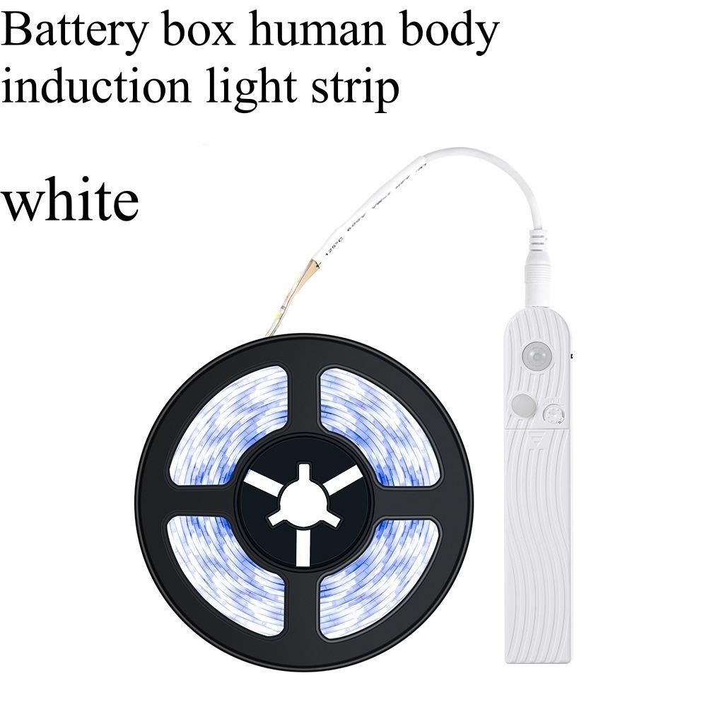 1PC Battery Box Motion Sensor Light 2835 Warm White/Cold White LED Light Belt Flexible Light Belt For Bedroom Stairs Porch Study