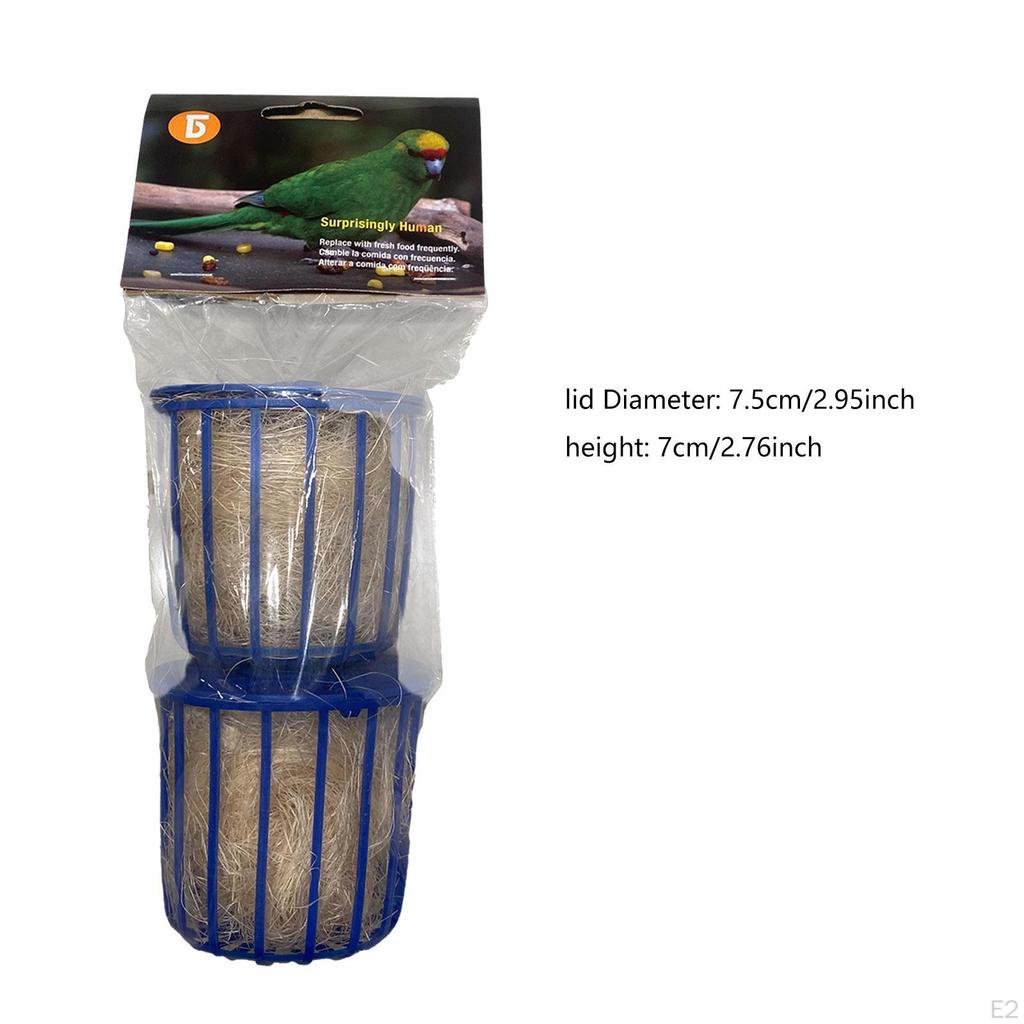 2Pcs Cozy Resting Place Bird Nest Toy Parrot Breeding Supplies Shelter for Lovebird