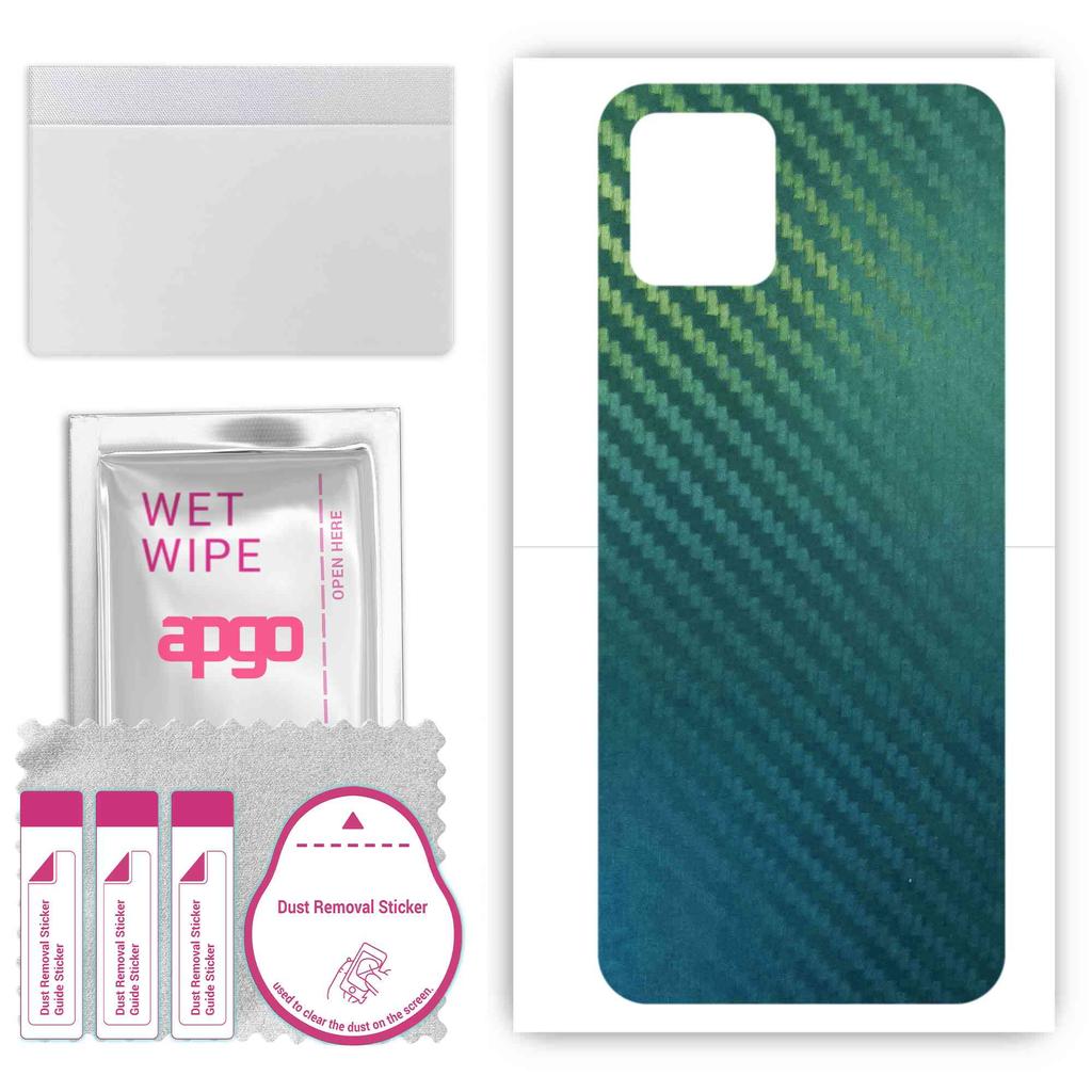 apgo Ochranná samolepka na záda kompatibilní s Vivo Y31s V2068A, obalová fólie, fólie, vinyl - vzor Carbon Chameleon CAKA1