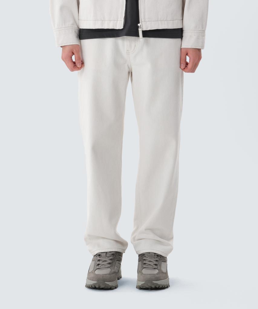 SNOWPEAK APPAREL Denim Straight Pants (S25Zmfpt76) Ivory