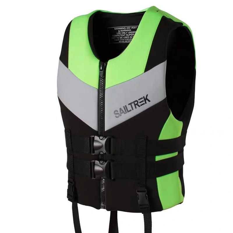 Unisex High Buoyancy Marine Life Jacket - Adult Foam Oxford Vest for Professionals