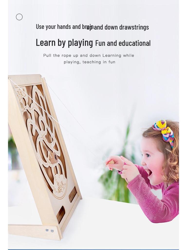 Pirate Themed Wooden Marble Game: Promoting Hand-Eye Coordination and Balance for Children’s Educational Play