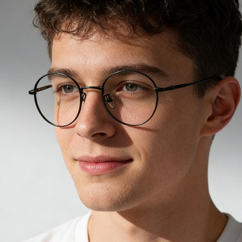 Vintage Ultralight titanium frames Myopia Eyeglass Man Reading Glasses Woman Round Pure Titanium Prescription Presbyopia Eyewear