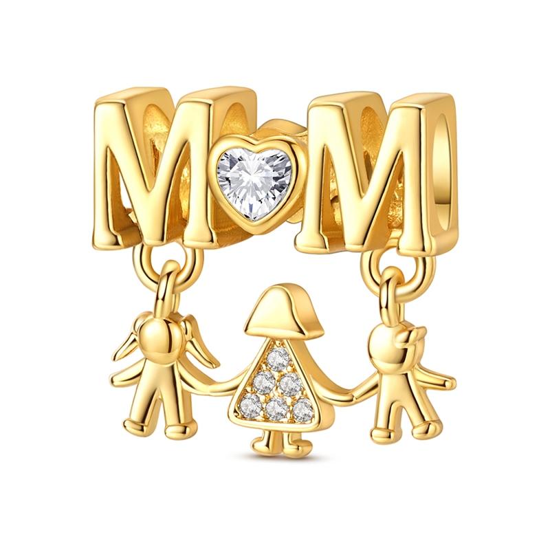 New Charms Pendant 925 Silver Sweet Bear Sun Moon Eyes Charms Beads Fit Bracelet Bangle Necklace For Women Jewelry Gift