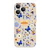 For iPhone 17 Pro Max Case Blue Butterfly Floral Pattern TPU Silicone Soft Cover For iPhone 16 Pro Max 15 14 13 12 11 16E Air