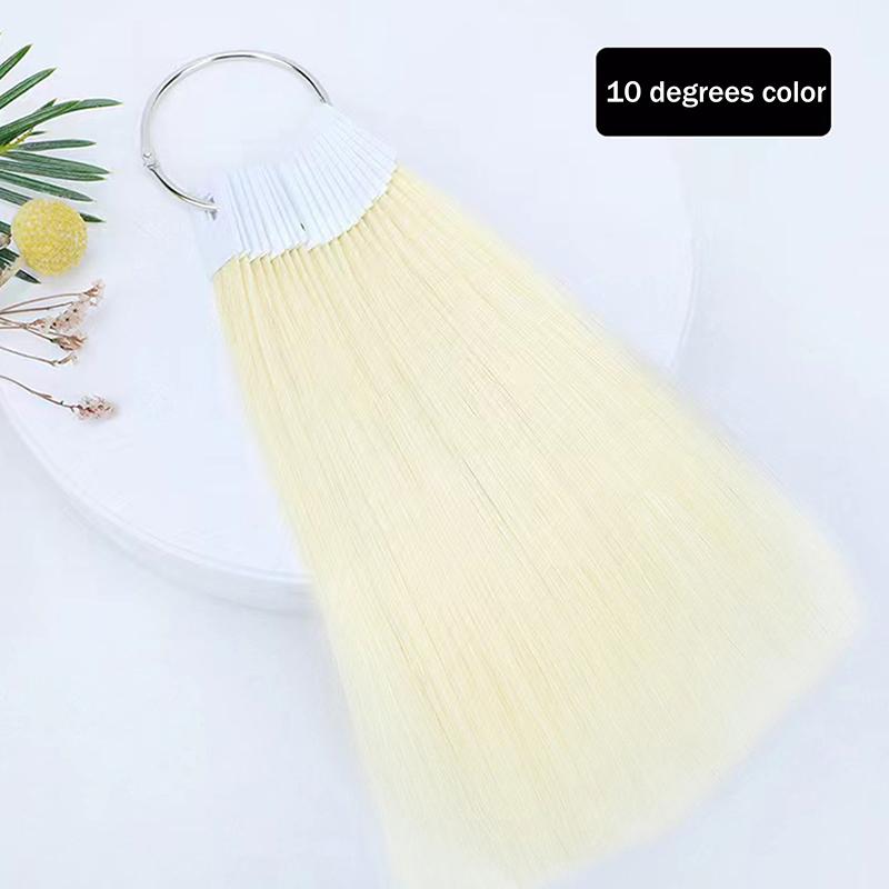 30 ks 23 cm Vzorky barev z pravých lidských vlasů pro prodlužování lidských vlasů, Salonní nástroje, Vzorník pro barvení vlasů, Nácvik barvení
