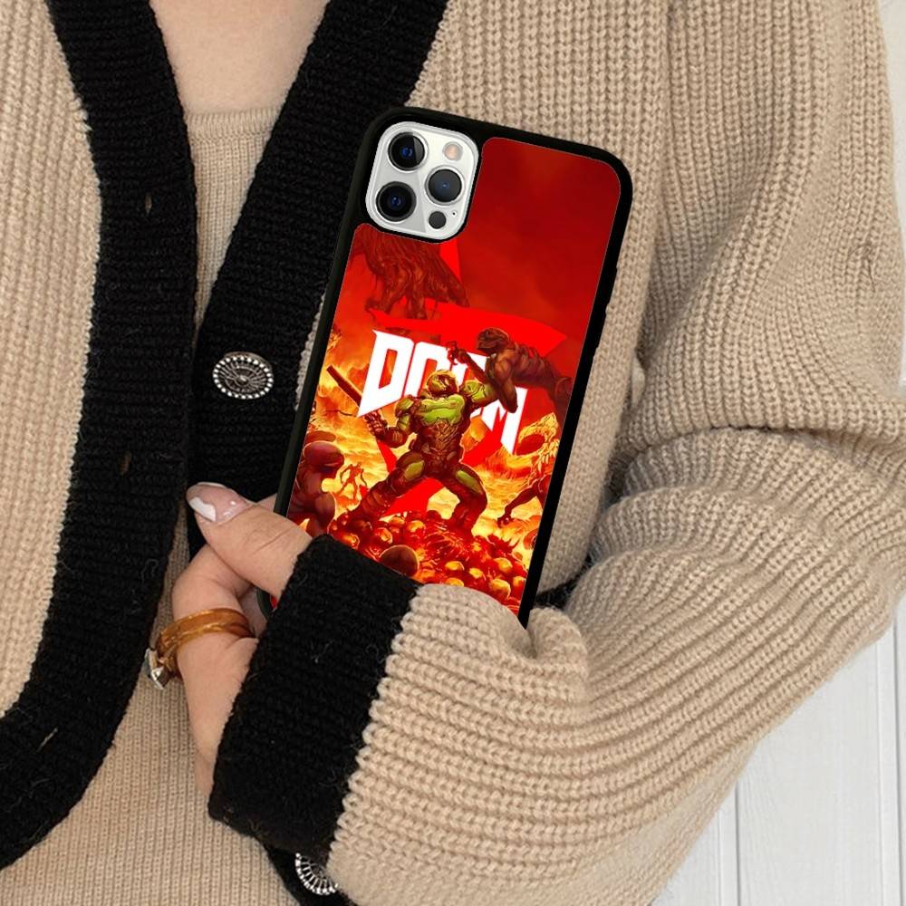 Etui na telefon D-DoomS E-Eternal do iPhone 17 Pro 16 Plus 16 Pro Max 15 14 13 12 11 Tylna osłona PC+TPU