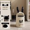Cute Rabbit Ear Trash Can for Home, Bedroom, Living Room, or Coffee Shop