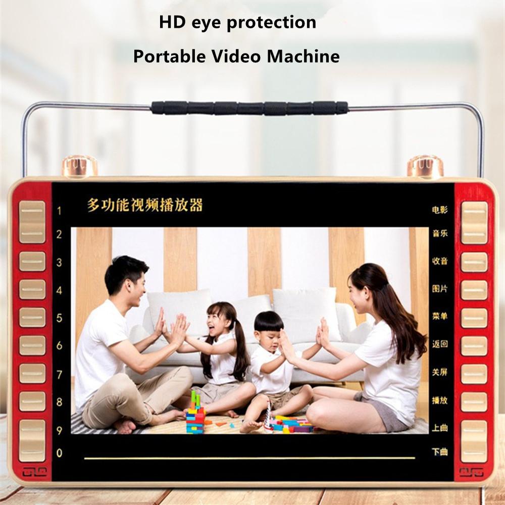 Multifunctional Portable Tempered Screen 13-inch Video Player HD Player MP3/4 Speaker FM Radio E-book Amplifier Audio