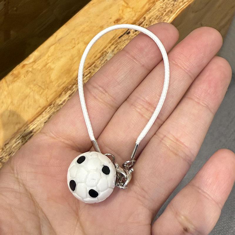 DIY Custom Football Keychain Ornament: Handmade Bag Keyring Pendant Accessory