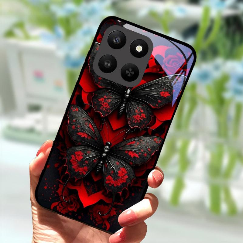 For Honor 400 Smart 5G Case Full Camera Protection Phone Cover Tempered Glass Cases For Honor 400Smart Case Shell Fundas Coque