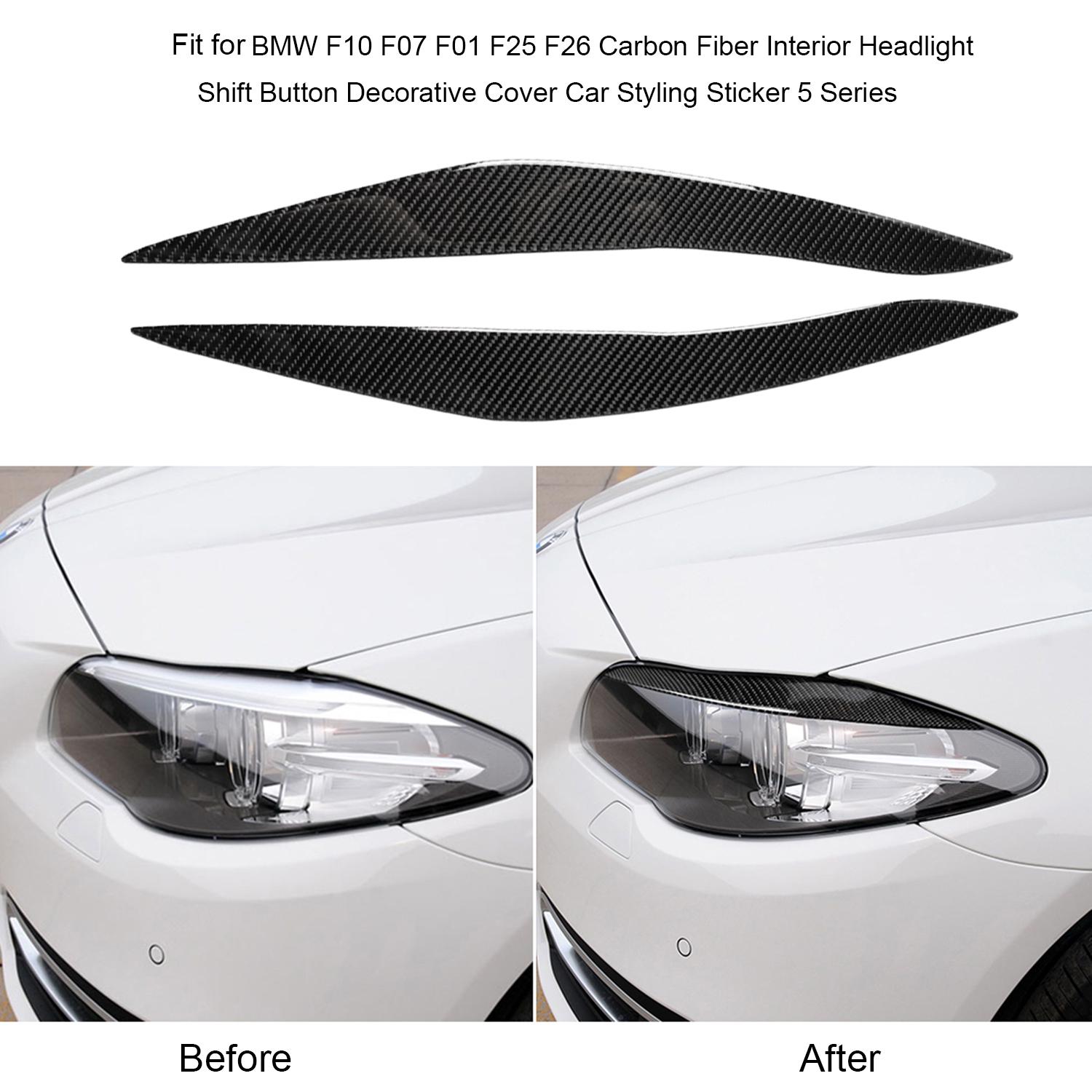 

Карбоновые фары, брови, веки, совместимые с BMW F10 5 серии 2010-2013 гг.
