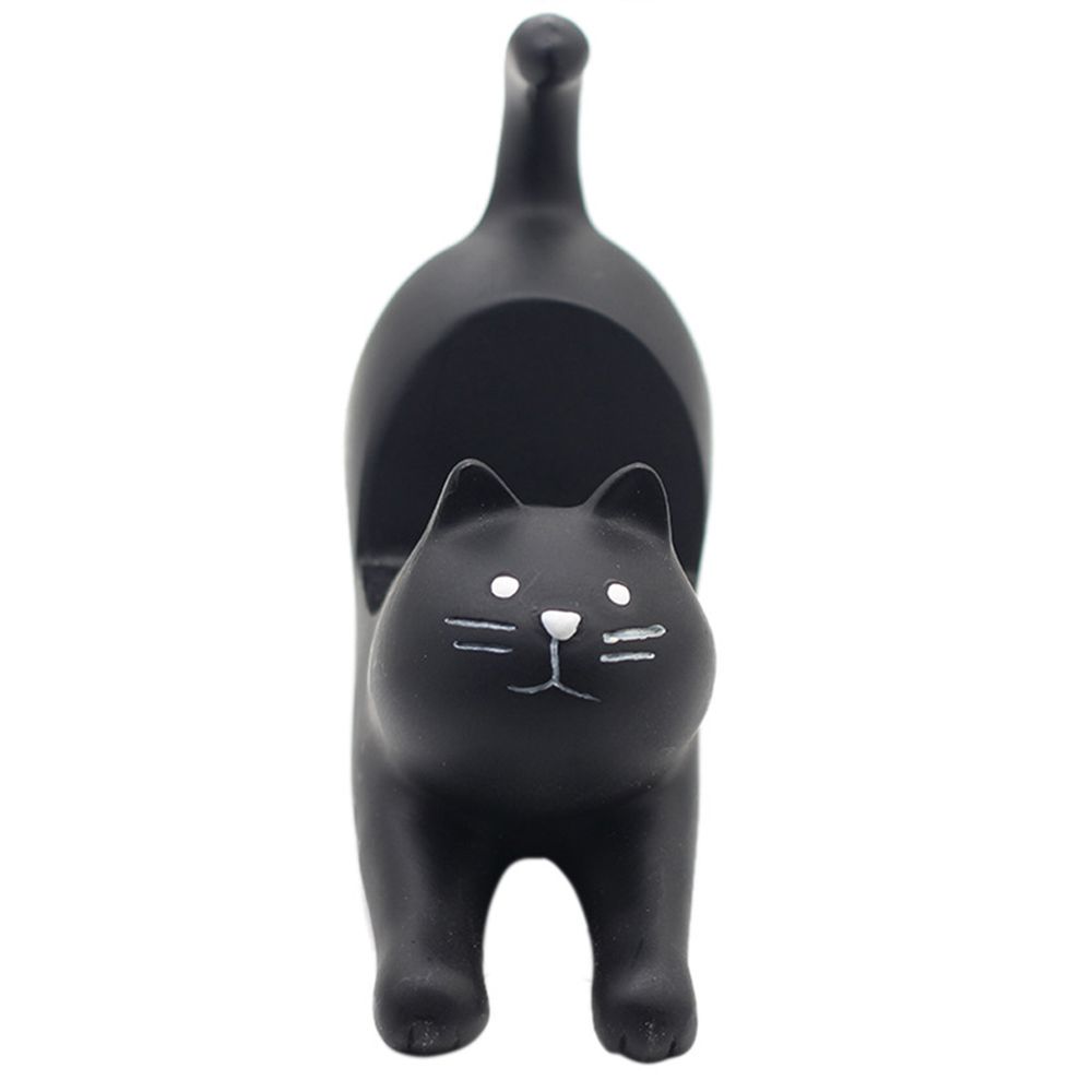 Home Ornaments Lazy Cat 3D Desktop Stand Mini Phone Bracket Phone Holder Cat Shape Resin