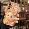 Phone case: 2D flat, suitable for Samsung Galaxy A34 A35 M05 M06 S20 S22 S21 FE Plus 5G protective case, party hat rabbit, perfect holiday gift for Ch