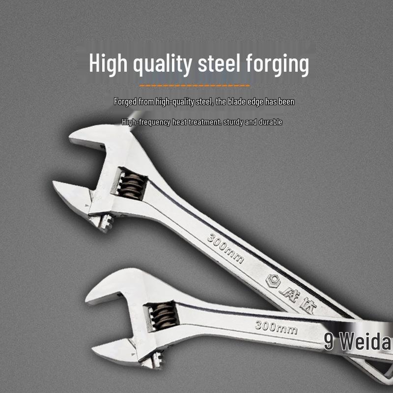 Multi-Purpose Adjustable Open-End Wrench, Sizes 6-24 Inch