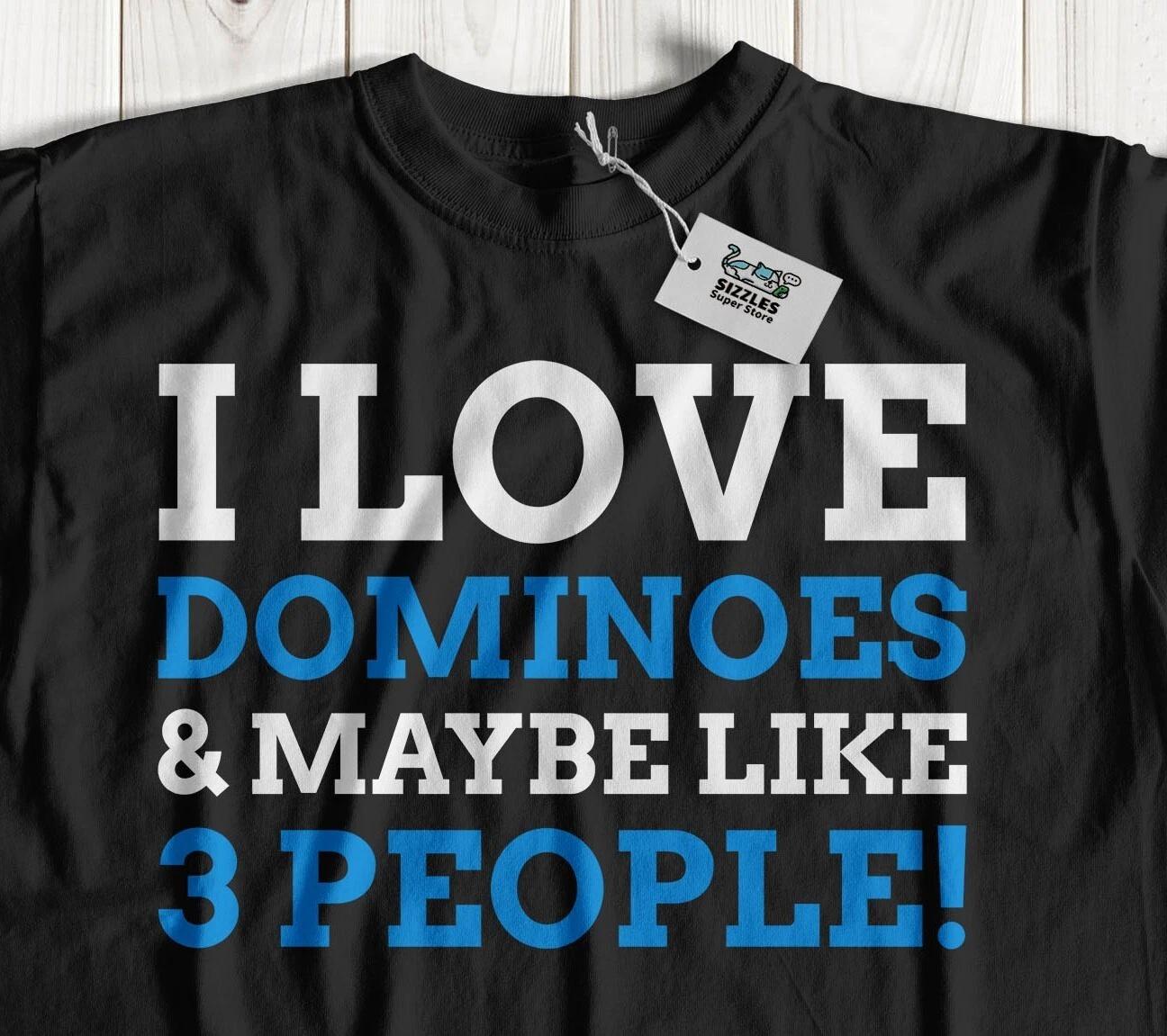 Unisex Funny Dominoes T-Shirt Bones & Board Game Domino Tees 2XL