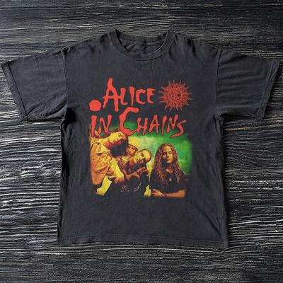 Alice In Chains Vintage Style Black Unisex TShirt S5XL Unisex T-Shirt