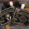12 Inch Ouija Board Wooden Divination Pendulum Board Engraved Magics Board Witch Sun Pendulum Board Kit Wiccan Altar Supplies