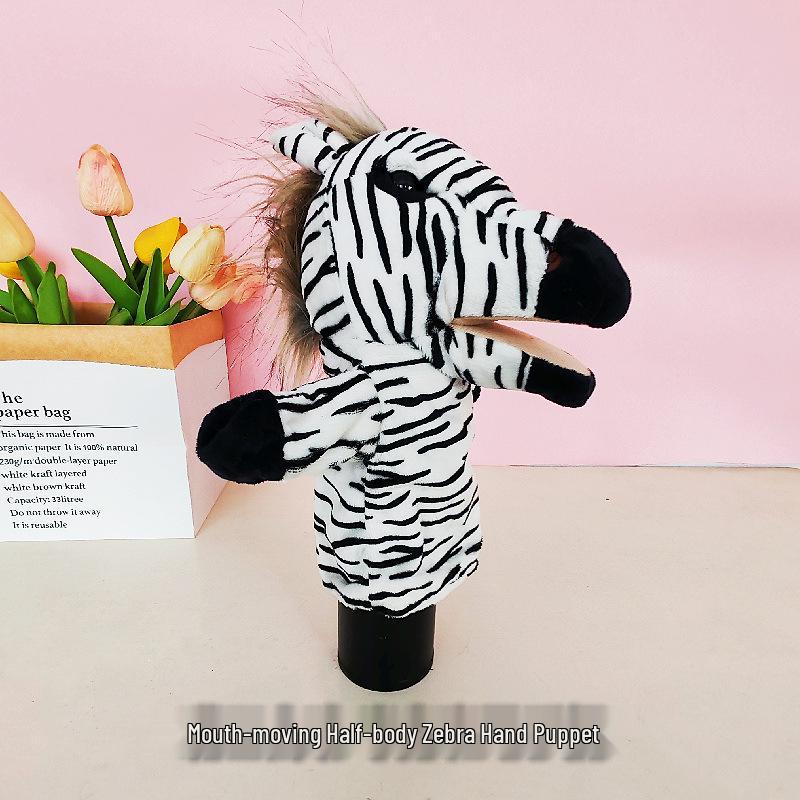 Cartoon Animal Hand Puppet Plush Doll for Kids' Interactive Play