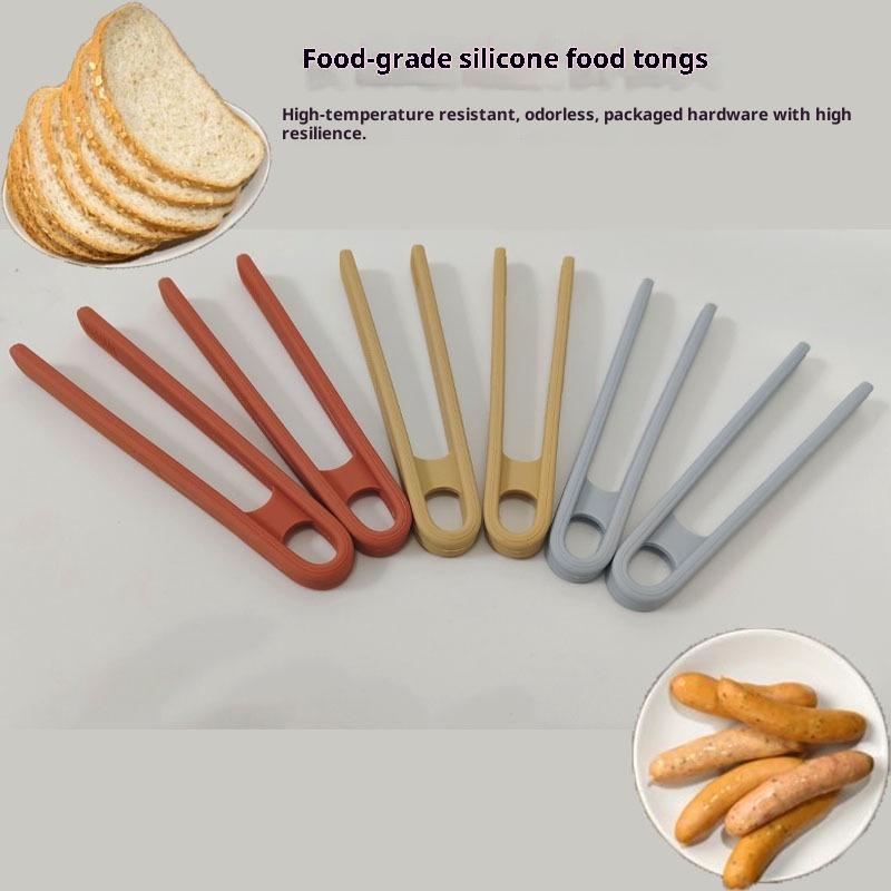 1Pcs Silicone Mini Multifunctional Non Slip Food Grade Fine Motor Tweezer Tongs For Boys Girls Daily Use Gift