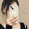 Applicable To Apple 14 Mobile Phone Case IPhone 13promax Anti-fall Transparent Silicone 12mini Color Polka Dot Stand