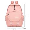 New Nylon Schoolbag Solid Color Large Capacity Bookbags Waterproof Alleviate Burden Backpack Back To School Gift
