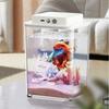 Self Circulating Small Goldfish Tan Transparent Transparent Aquarium New Desktop Fish Tank  Home