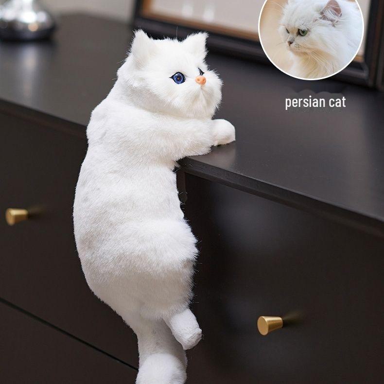 Creative Pet Cat Figurine: Home Decor & Children's Toy