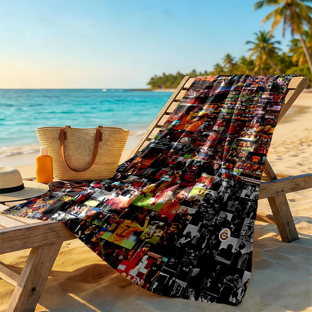 Galatasaray Beach Towel High Absorbency & Quick-Dry Comfortable Lightweight