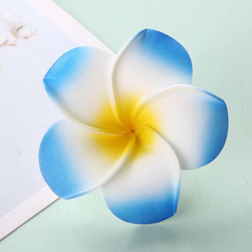 Pince à cheveux Plumeria: Fleur Hawaïenne en EVA pour Maillots de Bain & Voyage (4-9cm)