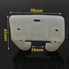 10 PCS Plastic Drawer Guide Plastic Drawer Replacement Parts Bottom Mount White Dresser 2.28 X 1.61 X 0.28 Inches